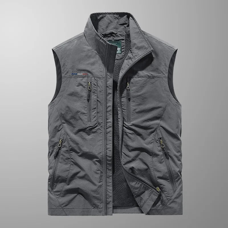 ÉMIR™ | Åndbar Cargo-Vest med Flere Funktionelle Lommer Hold dig kølig. Bevæg dig frit. Alt lige ved hånden