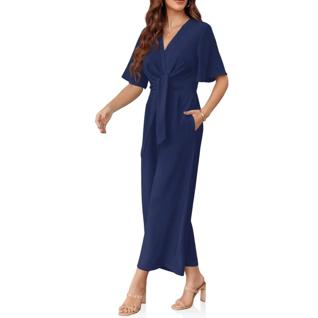 AMÉRIA™ | Elegant Sommerdragt med Sløjfedetalje