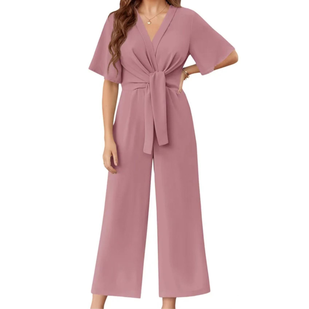 AMÉRIA™ | Elegant Sommerdragt med Sløjfedetalje