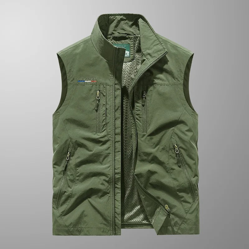 ÉMIR™ | Åndbar Cargo-Vest med Flere Funktionelle Lommer Hold dig kølig. Bevæg dig frit. Alt lige ved hånden