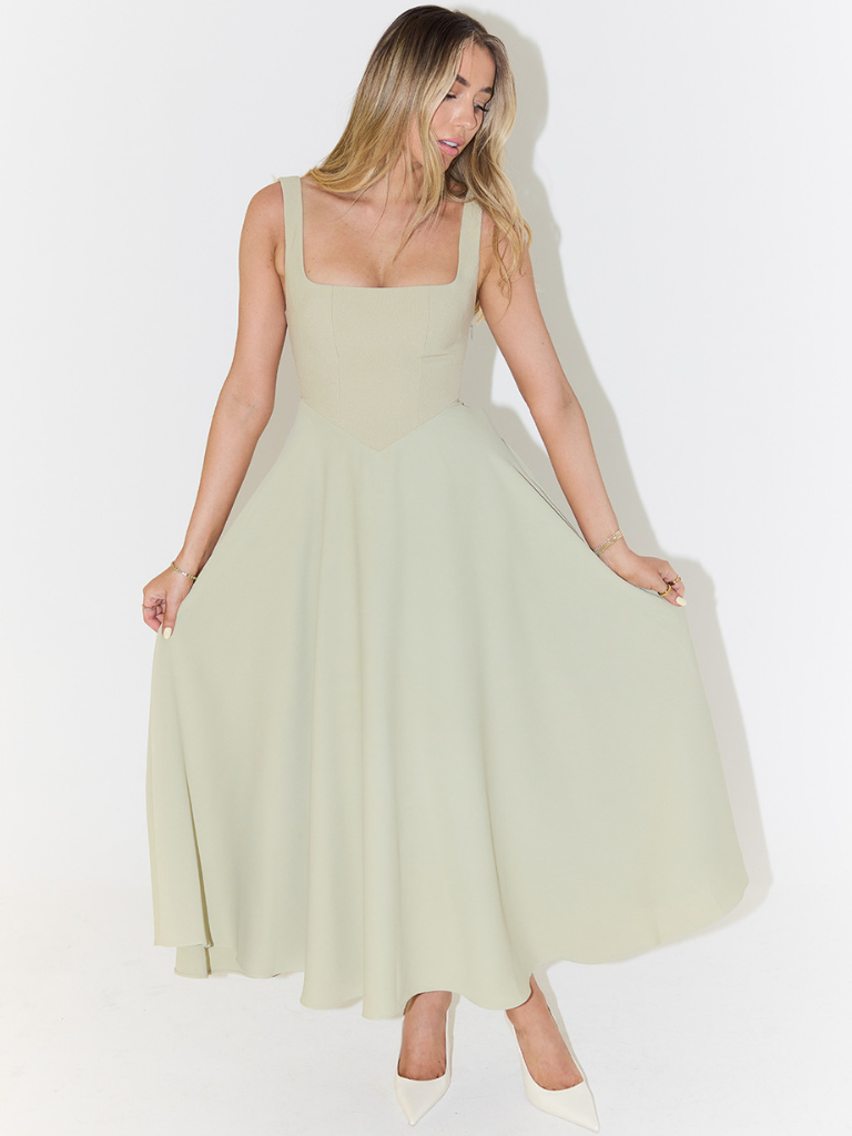 CLÉMENCE™ | Elegant Midi-Kjole