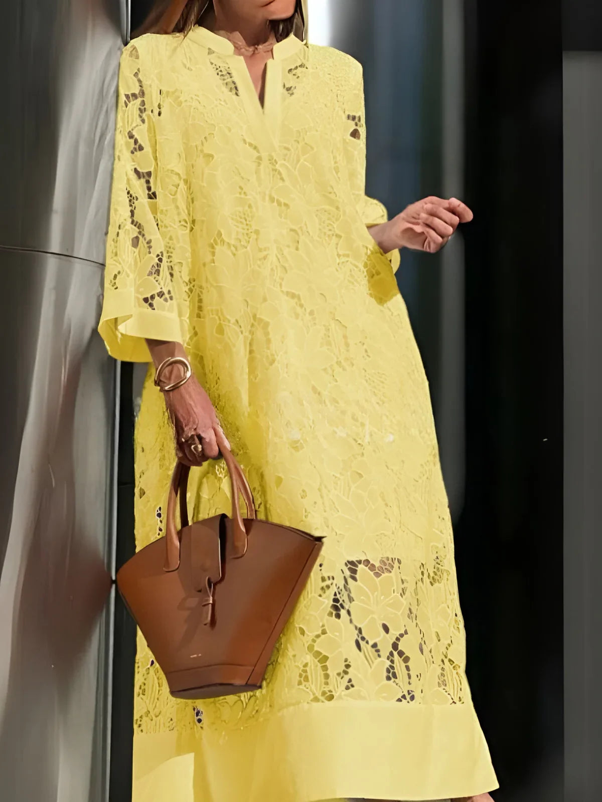ANAÏS™ – Løs Bomuldskjole med Print