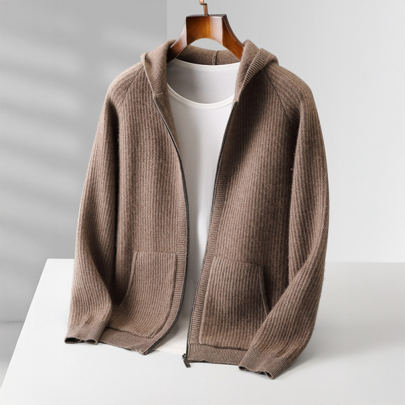 LOUREN™ | Cashmere Hættetrøje med Lynlås