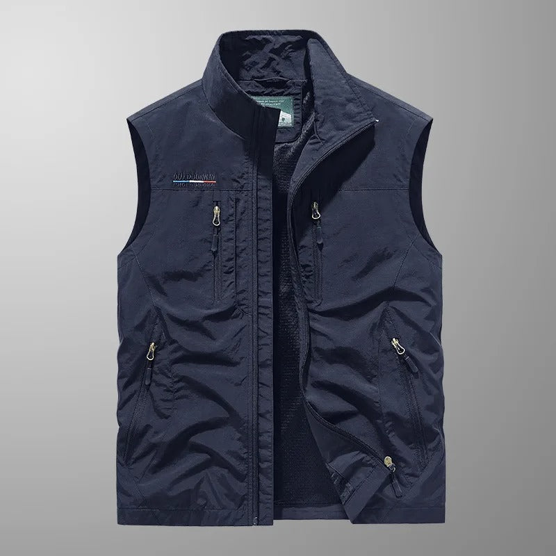 ÉMIR™ | Åndbar Cargo-Vest med Flere Funktionelle Lommer Hold dig kølig. Bevæg dig frit. Alt lige ved hånden