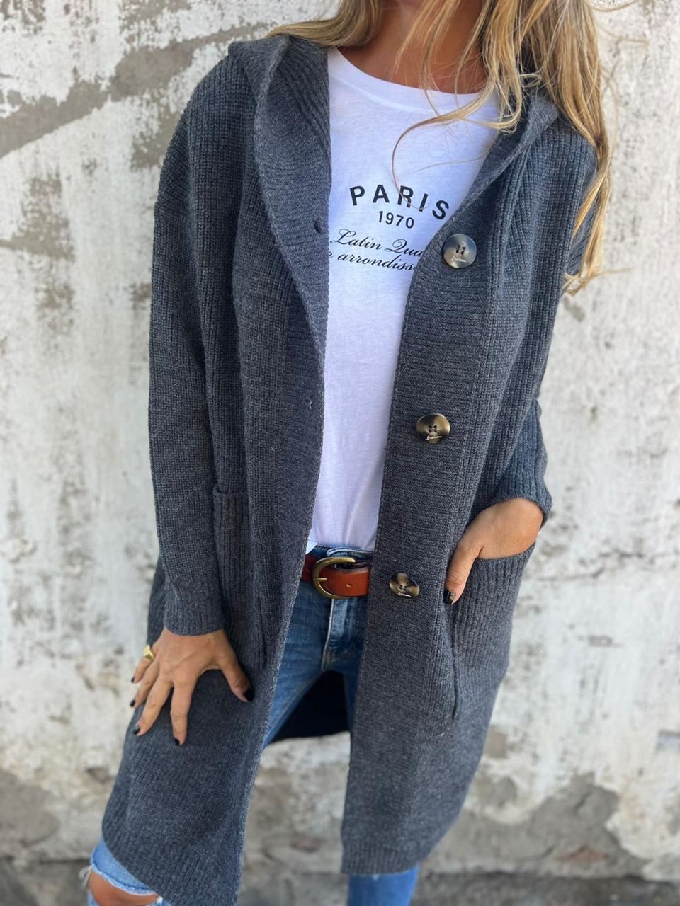 LIVIANE™ | Lang Cardigan i Tidløst Design