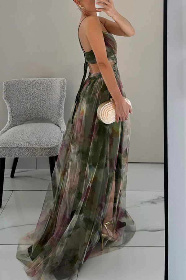 Alma | Elegant Blomsterkjole i Maxi-længde