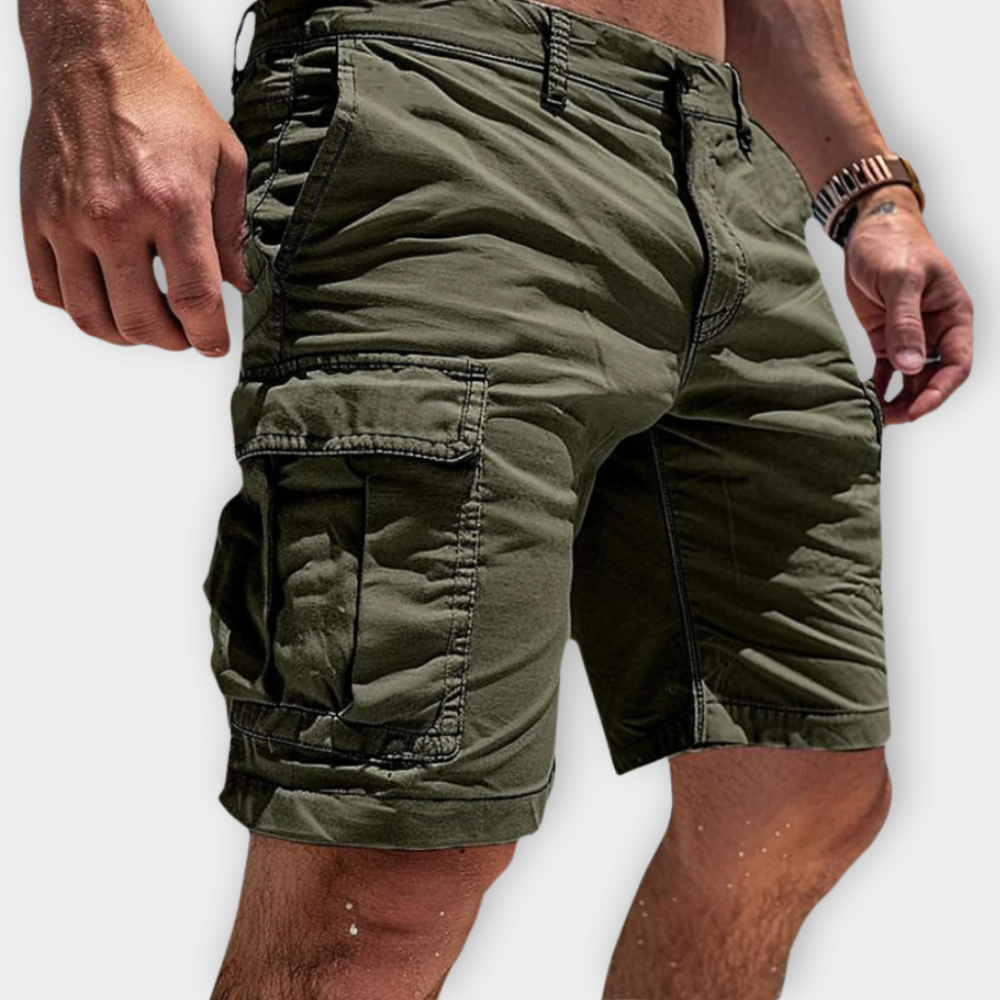 BJARNE™ | Cargo-shorts med klaplommer