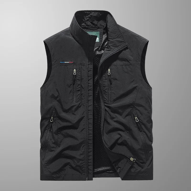 ÉMIR™ | Åndbar Cargo-Vest med Flere Funktionelle Lommer Hold dig kølig. Bevæg dig frit. Alt lige ved hånden