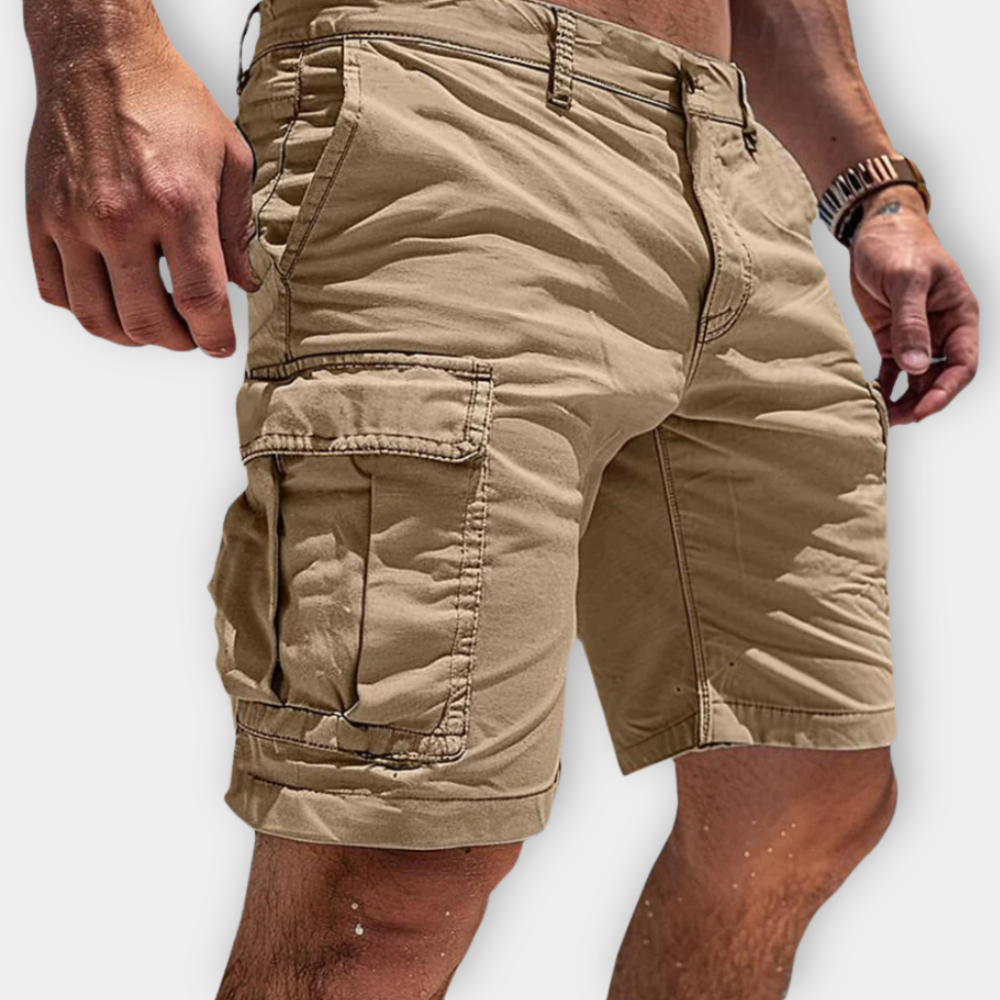 BJARNE™ | Cargo-shorts med klaplommer