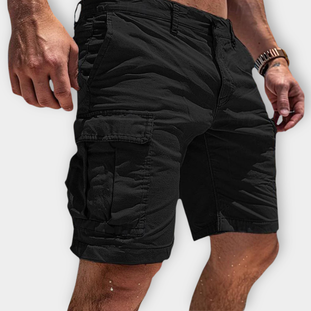 BJARNE™ | Cargo-shorts med klaplommer