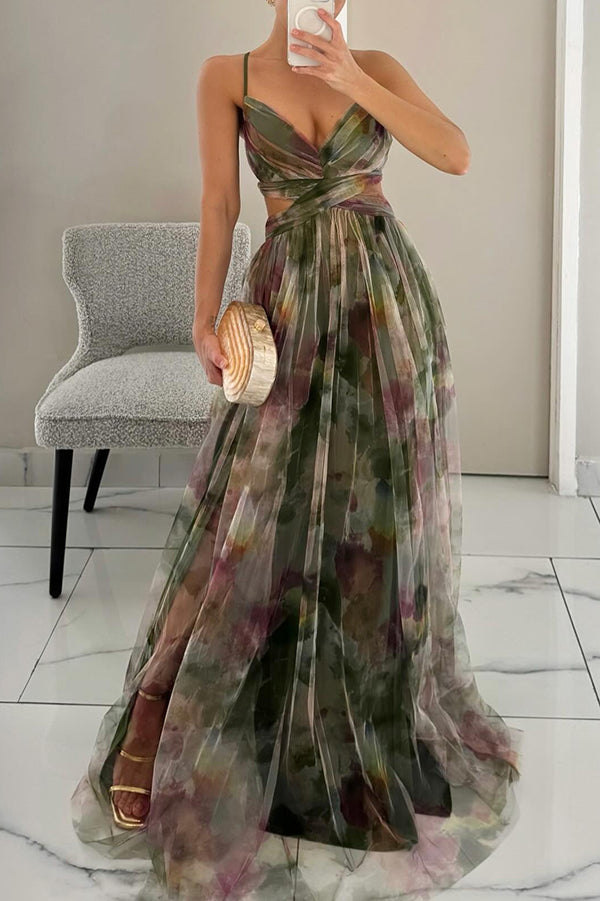 Alma | Elegant Blomsterkjole i Maxi-længde
