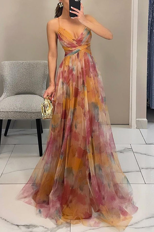 Alma | Elegant Blomsterkjole i Maxi-længde