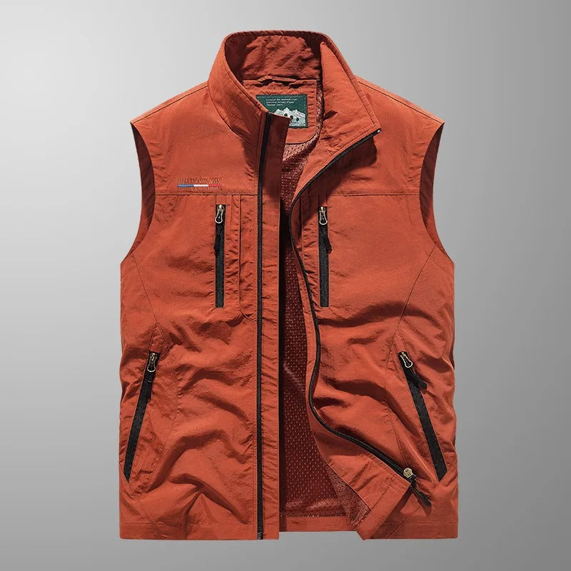 ÉMIR™ | Åndbar Cargo-Vest med Flere Funktionelle Lommer Hold dig kølig. Bevæg dig frit. Alt lige ved hånden
