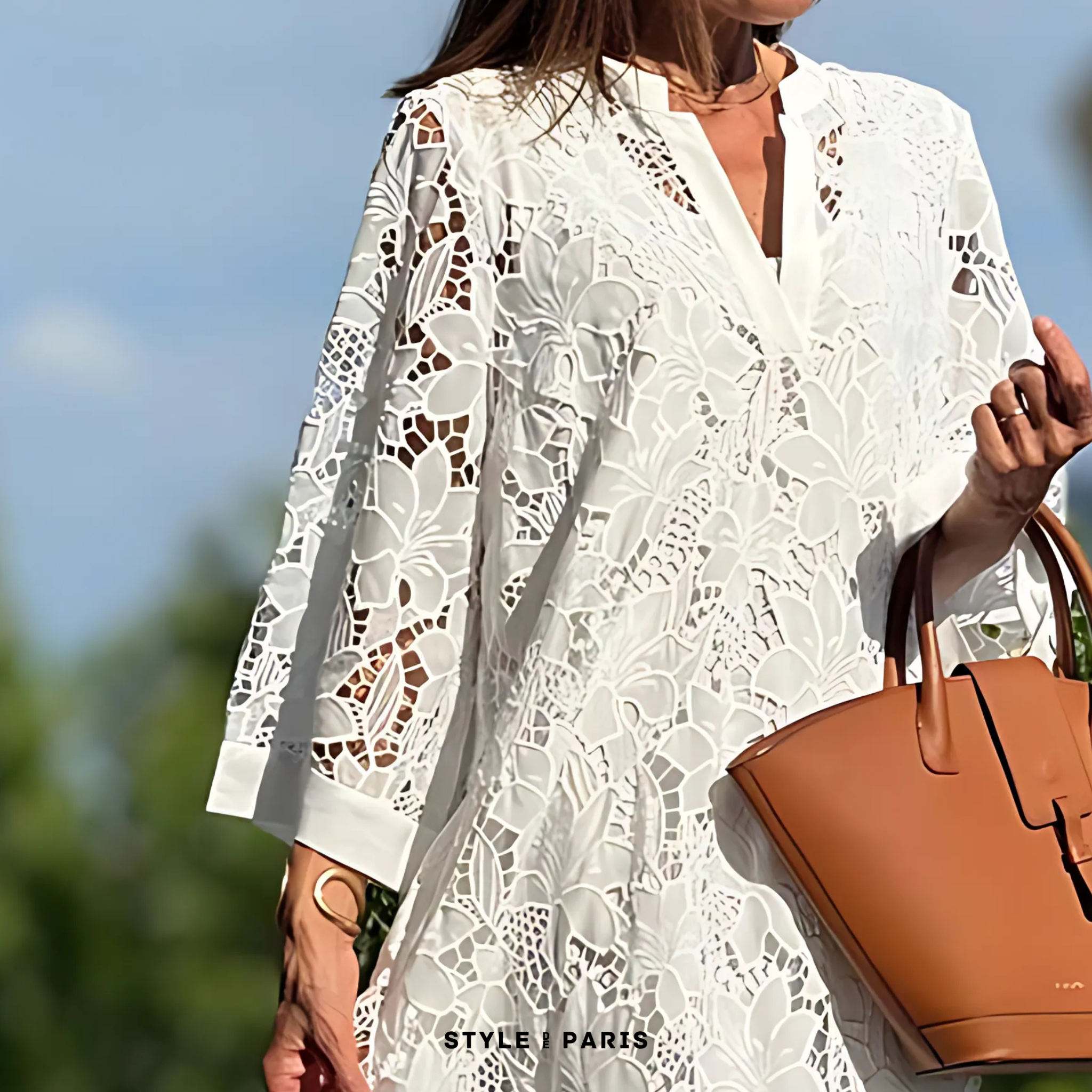 ANAÏS™ – Løs Bomuldskjole med Print