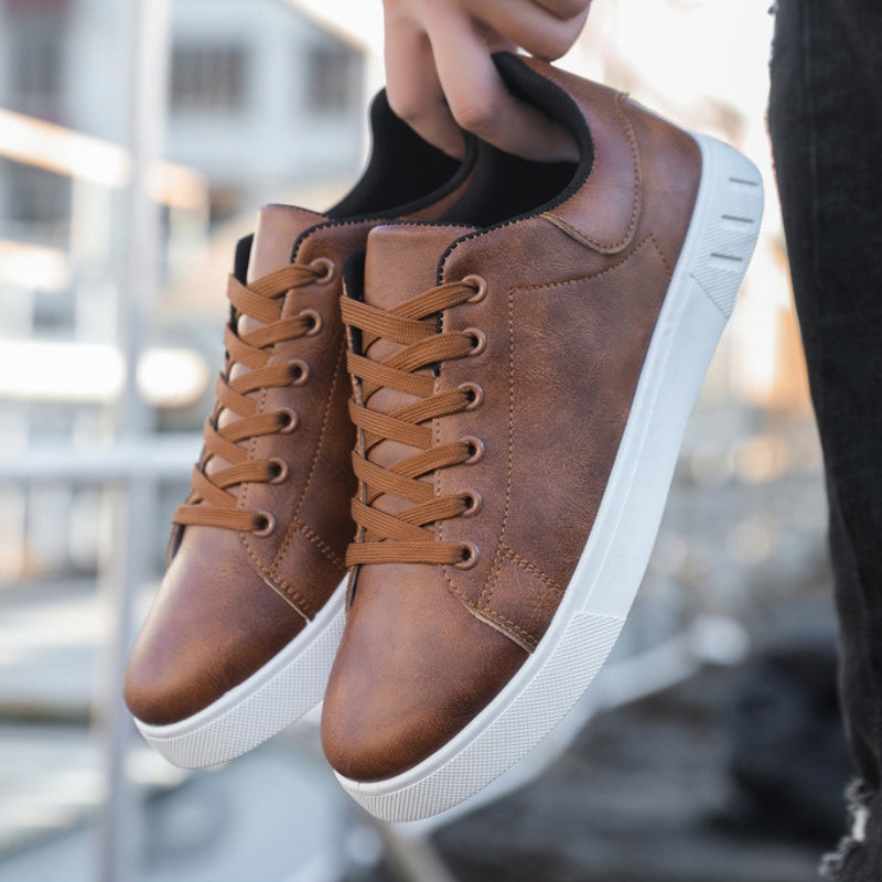 ENZOLO™ | Klassiske veganske lædersneakers