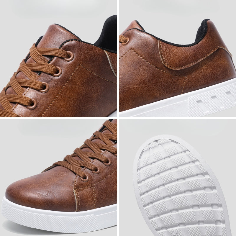 ENZOLO™ | Klassiske veganske lædersneakers