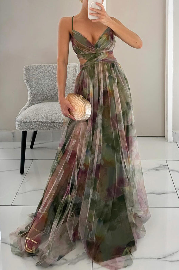 Alma | Elegant Blomsterkjole i Maxi-længde