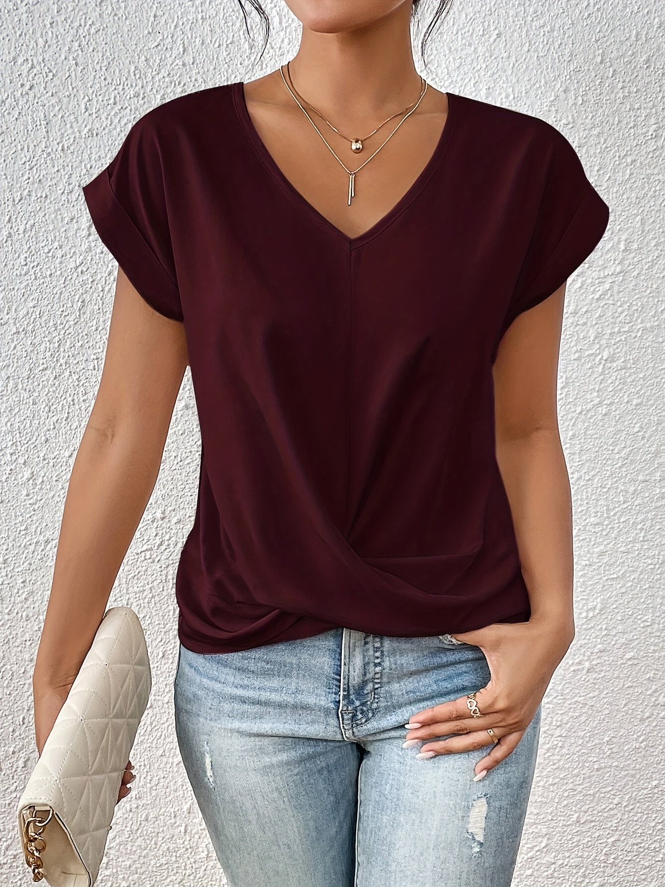 Alva™ | Casual T-shirt med sweetheart-udskæring