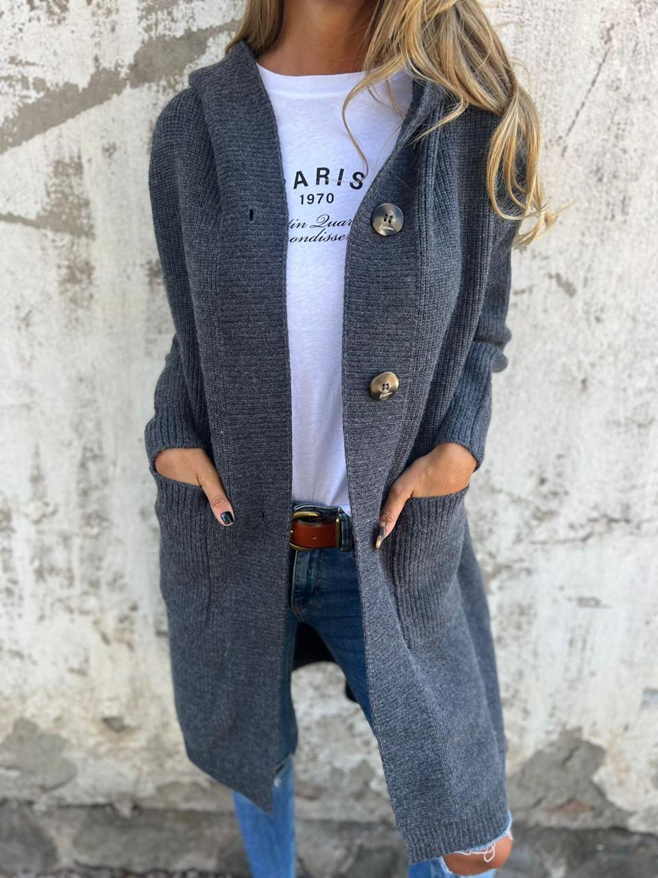 LIVIANE™ | Lang Cardigan i Tidløst Design